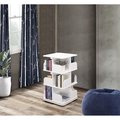 Kd Mueble Revolving Bookcase, White KD2650418